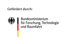 BMFTR-Logo: der Bundesadler, die Farben Schwarz, Rot, Gelb und der Schriftzug "Bundesministerium für Forschung, Technologie und Raumfahrt"